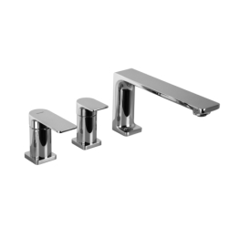 Bateria wannowa otworowa TRINO chromowana CORSAN CMB7142CH