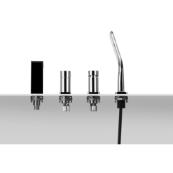 Bateria wannowa otworowa TRINO chromowana CORSAN CMB7142CH