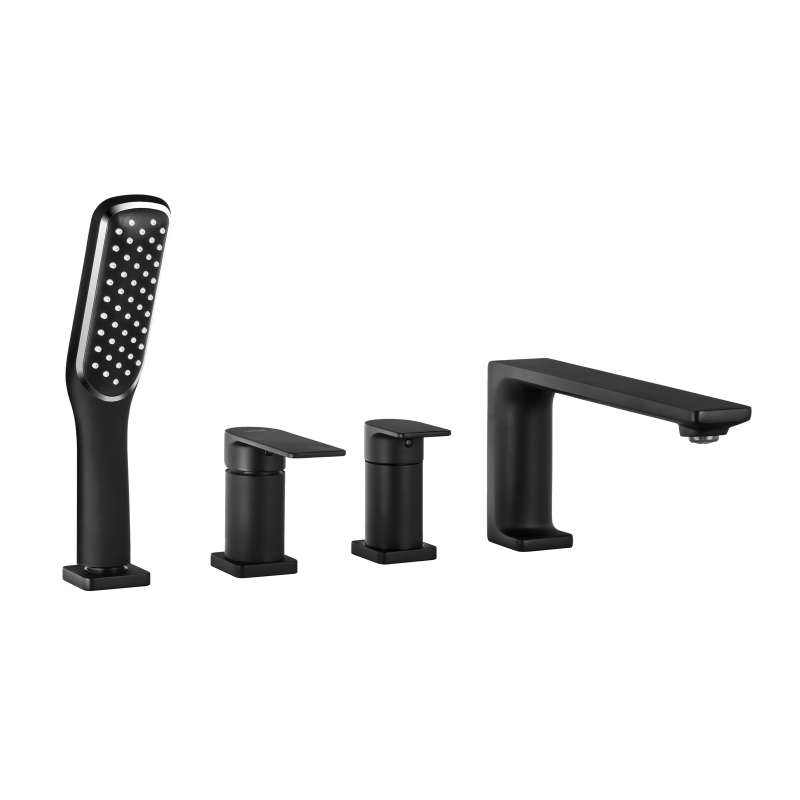 Bateria wannowa otworowa TRINO czarna CORSAN CMB7142BL