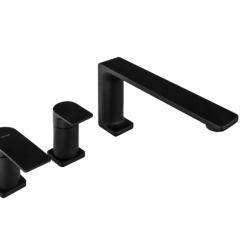 Bateria wannowa otworowa TRINO czarna CORSAN CMB7142BL