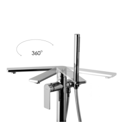 Bateria wannowa wolnostojąca TRINO chromowana CORSAN CMB7159CH