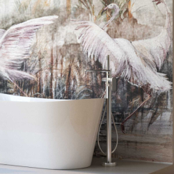 Bateria wannowa wolnostojąca TRINO chromowana CORSAN CMB7159CH