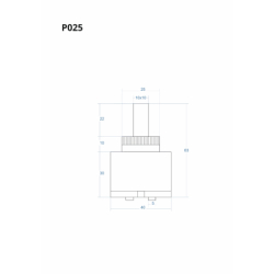 Głowica, głowiczka mieszacza 63mm CORSAN P025