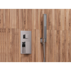 Zestaw prysznicowy podtynkowy ANGO deszczownica 25 cm mieszacz słuchawka prysznicowa chrom CORSAN Z01MCH