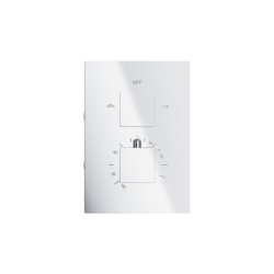 Zestaw prysznicowy podtynkowy ANGO deszczownica 25 cm termostat słuchawka prysznicowa chrom CORSAN Z01TCH