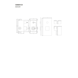 Prysznicowa bateria podtynkowa CORSAN CMM01CH