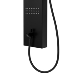 Panel prysznicowy KASKADA termostat czarny wylewka CORSAN A014TBLW