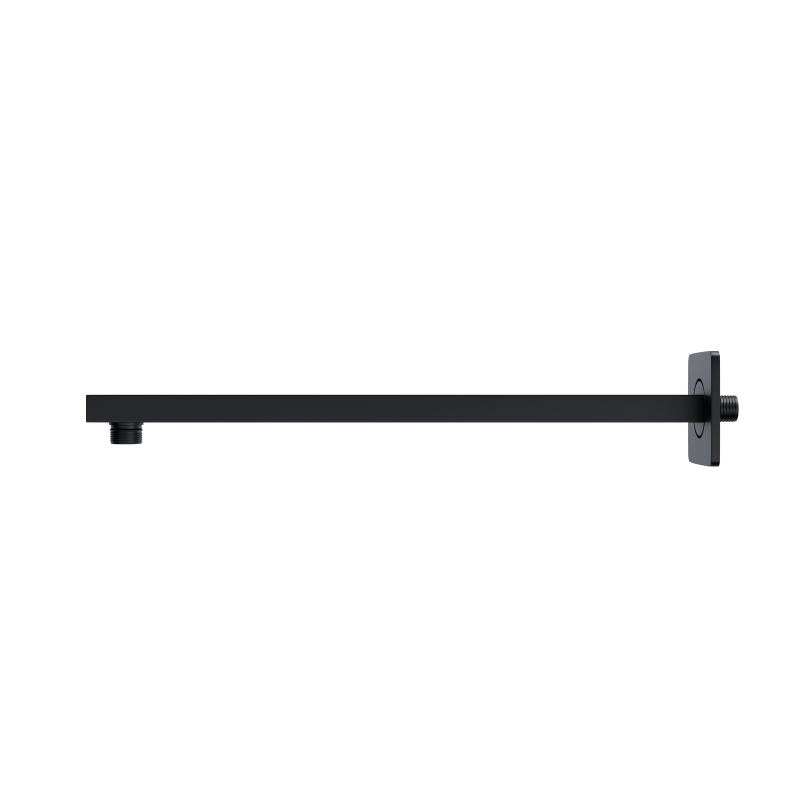 Ramię prysznicowe ścienne do deszczownicy natryskowej 38 cm czarne CORSAN CMR38BL