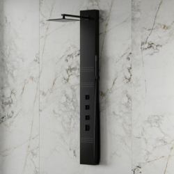 Panel prysznicowy NEO mieszacz czarna stal CORSAN S060MBL