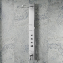 Panel prysznicowy NEO mieszacz stal wylewka CORSAN S060MSLW