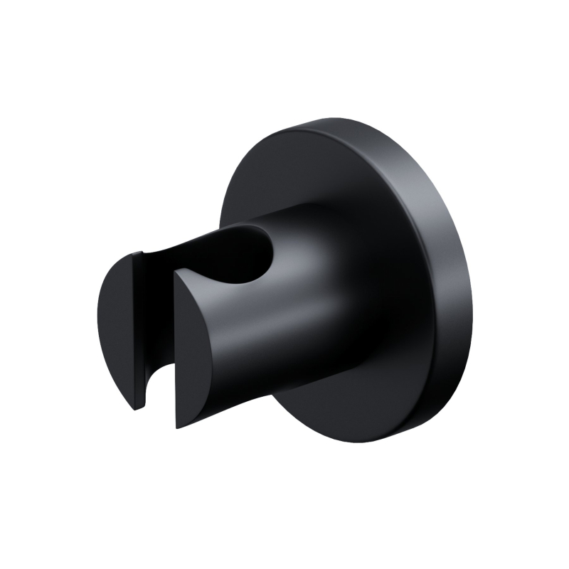 Uchwyt prysznicowy do słuchawki prysznicowej czarny CORSAN CMU168BL