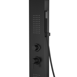 Panel prysznicowy ALTO mieszacz czarny wylewka CORSAN A017MBLW