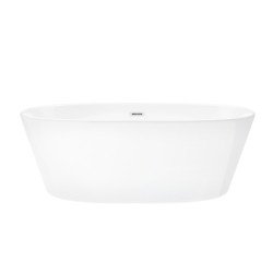 Wanna wolnostojąca SALINA 170 x72 cm korek klik-klak biały CORSAN E026XLWH