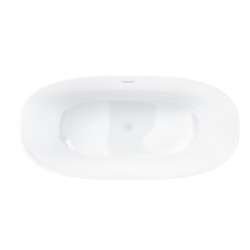 Wanna wolnostojąca E026 salina 160 cm z wykończeniem białym CORSAN E026LWH