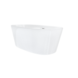 Wanna wolnostojąca E026 salina 160 cm z wykończeniem białym CORSAN E026LWH