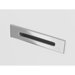 Wanna wolnostojąca RENO 170 x80 cm z boczną półką korek klik-klak chrom CORSAN E042XLCH