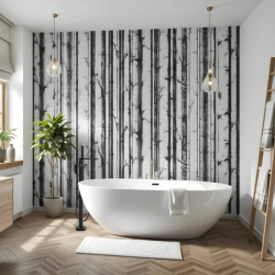 Wanna wolnostojąca OLVENA 160 korek klik-klak czarny CORSAN E041LBL