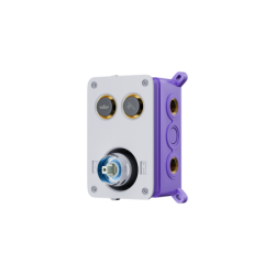 Zestaw prysznicowy chrom z deszczownicą i głowicą mieszaczową CORSAN CMZ068CH