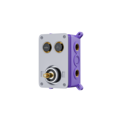 Zestaw prysznicowy podtynkowy BOX termostat przyciskowy deszczownica 25cm chrom CORSAN CMZ069CH