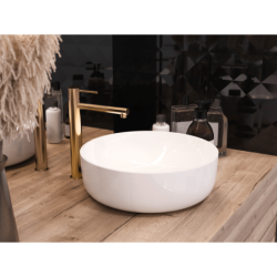 Bateria umywalkowa LUGO wysoka złota CORSAN CMB7512GL