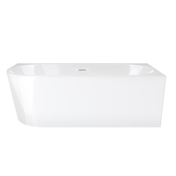 Wanna wolnostojąca narożna INTERO 160 x74 montaż prawostronny korek klik-klak biały CORSAN E240LPWH