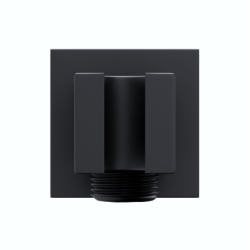 Uchwyt prysznicowy czarny z przyłączem do słuchawki CORSAN CMU041BL