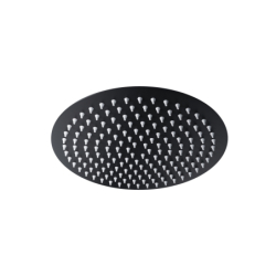 Deszczownica natryskowa CMDO30BL SLIM stalowa czarna okrągła 30 cm CORSAN CMDO30SBL