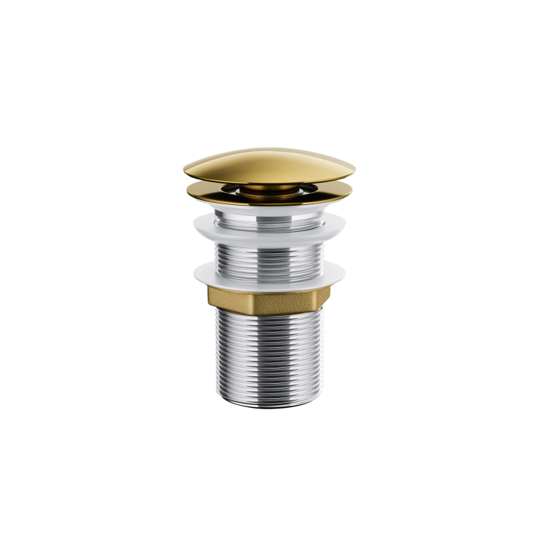 Korek do umywalki klik klak okrągły złoty CORSAN MUKKGL