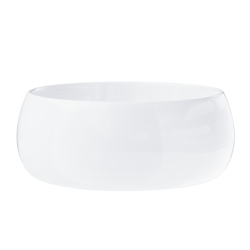 Umywalka nablatowa LUGO okrągła 400x160 mm z korkiem klik-klak czarnym CORSAN UC9926BL