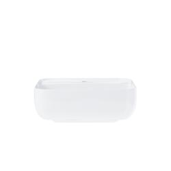 Umywalka nablatowa ANGO kwadratowa 39x39x14 cm z otworem na baterię i korkiem klik-klak chrom CORSAN UC9902CH