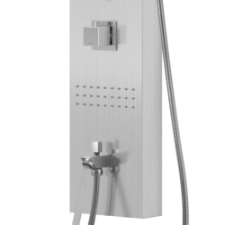 Panel prysznicowy neo S060 termostat stal deszczownica LED wylewka CORSAN S060TSLLEDW