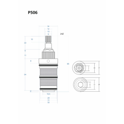 Głowica termostatyczna 95mm CORSAN P506