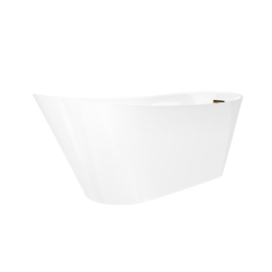 Wanna wolnostojąca ESTELLA 170 cm korek klik-klak miedziany / różowe złoto CORSAN E302XLRG