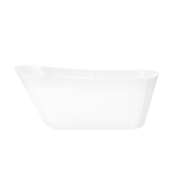 Wanna wolnostojąca ESTELLA 160 x74 cm korek klik-klak chrom CORSAN E302LCH