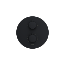 Zestaw prysznicowy podtynkowy LUGO deszczownica 25 cm termostat słuchawka prysznicowa czarny CORSAN Z03TBL