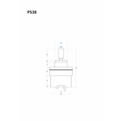 Głowica, głowiczka mieszacza 54mm CORSAN P538
