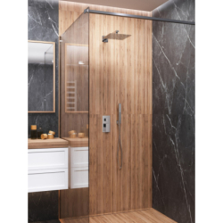 Zestaw prysznicowy ango chrom z deszczownicą 30 cm, baterią i słuchawką CORSAN ZA30MCH