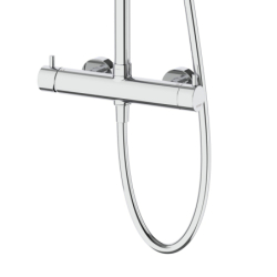 Kolumna prysznicowa LUGO deszczownica 25cm chrom CORSAN CMN01MCH