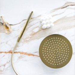 Kolumna prysznicowa LUGO deszczownica 25cm termostat złota CORSAN CMN01TGL