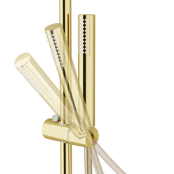 Kolumna prysznicowa LUGO deszczownica 25cm termostat wylewka obrotowa złota CORSAN CMN01TGLW