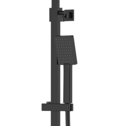 Kolumna prysznicowa ANGO deszczownica 25cm czarna CORSAN CMN02MBL