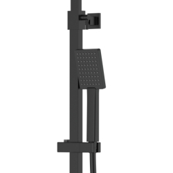 Kolumna prysznicowa ANGO deszczownica LED termostat czarna CORSAN LED02TBL