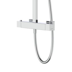 Kolumna prysznicowa ANGO deszczownica LED termostat chrom CORSAN LED02TCH