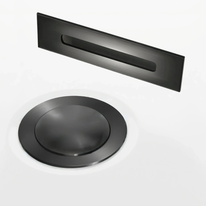 Korek do wanny klik klak z maskownicą, gunmetal CORSAN ZWKKGM