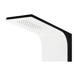 Panel prysznicowy DUO mieszacz biało-czarny deszczownica LED CORSAN A777MWHBLLED