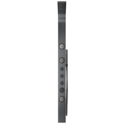 Panel prysznicowy SNAKE mieszacz stal gunmetal deszczownica LED CORSAN S002MGMLED