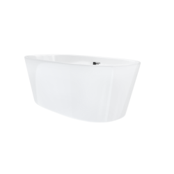 Wanna wolnostojąca SALINA 160 x75 cm korek klik-klak chrom CORSAN E026LCH