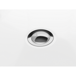 Wanna wolnostojąca SALINA 160 x75 cm korek klik-klak chrom CORSAN E026LCH