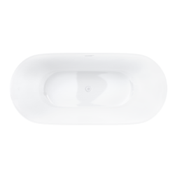 Wanna wolnostojąca OLVENA 150 korek klik-klak biały CORSAN E041MWH