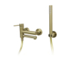 Bateria wannowa ścienna lugo z zestawem natryskowym złoto szczotkowane CORSAN CMZ7541BGL